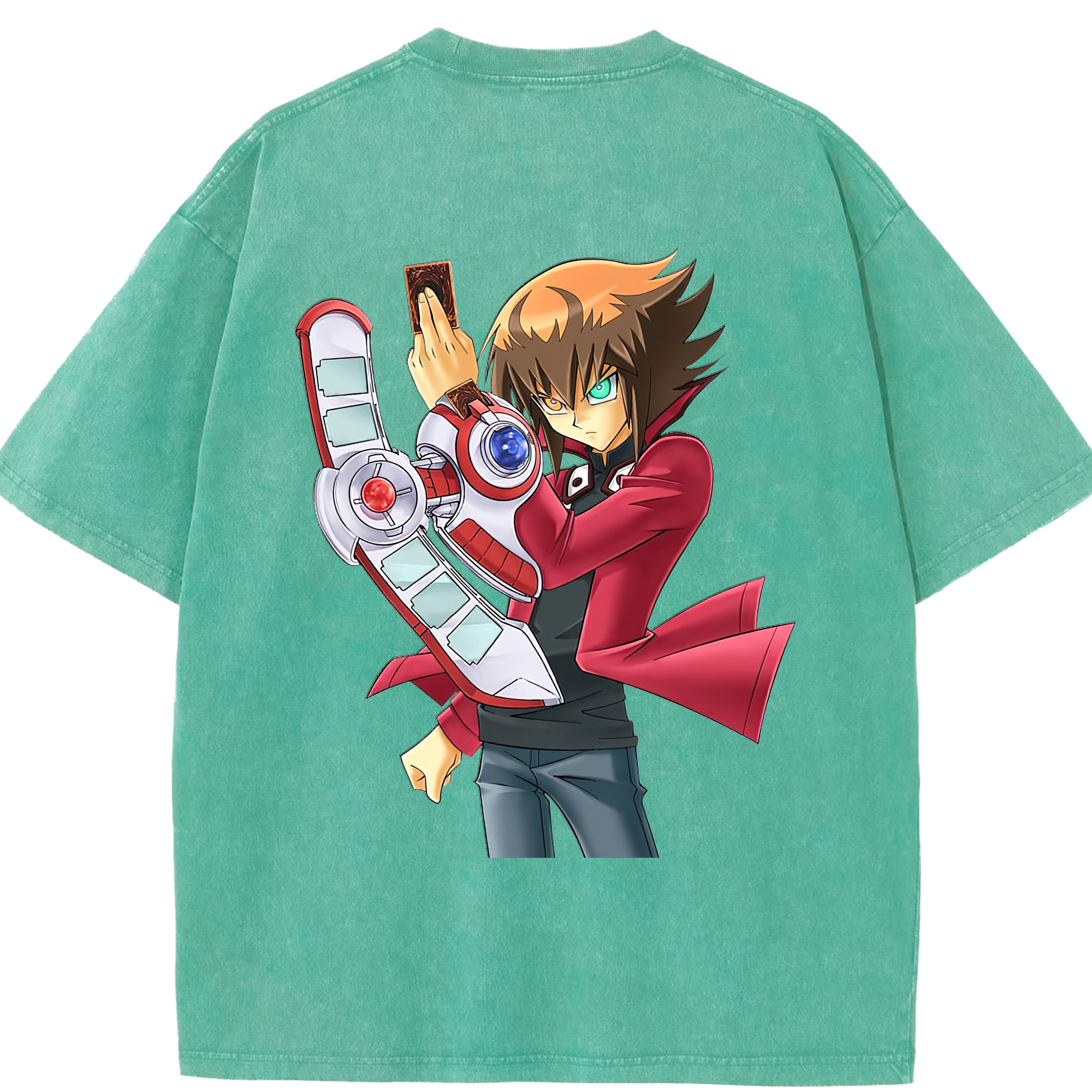 （画像用） 遊☆戯☆王 Yu-Gi-Oh! 綿100% ヴィンテージ風 半袖Tシャツ（背面プリント）